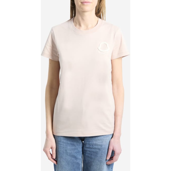 T-shirt met geborduurd logo