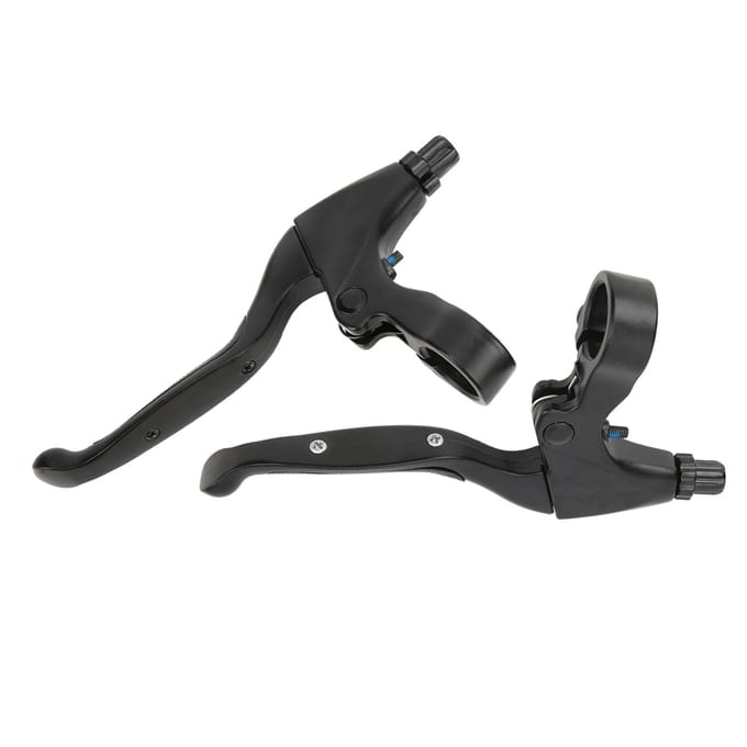 WAKE MTB Fiets Remhendel Set Aluminiumlegering Fiets Handvat 4?vinger voor 22,2 mm stuur gray