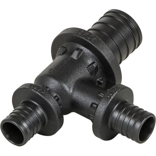Rehau Rautitan T stuk PX verloopaftakking en verloopdoorgang 25x16x16mm