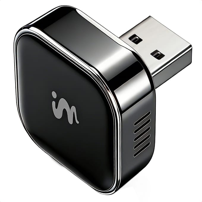 imoshion Premium Mini 2-in-1 Auto Dongle - Geschikt voor Apple CarPlay en Android Auto - USB-C / USB-A