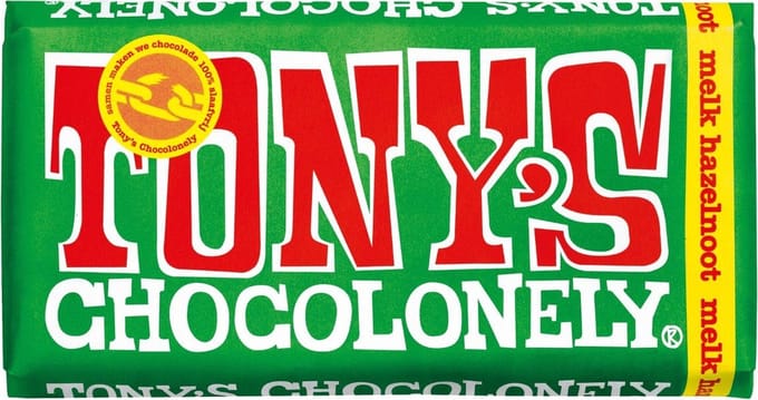 Tony's Chocolonely - Melk Hazelnoot Chocolade Reep - 3x180 gram