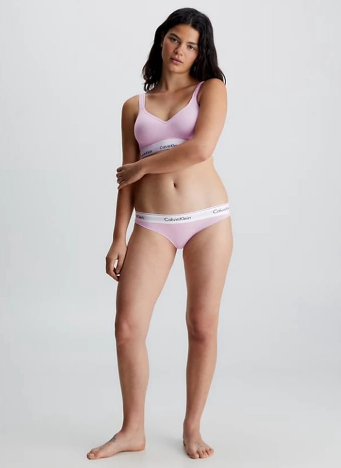 Calvin Klein Serie - Roze Dames Figuur - Maat S - Bawełna, Modal, Elastaan