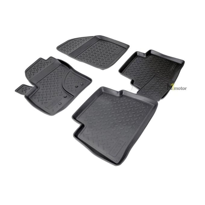 Doublures NORM | Tapis De Sol En Caoutchouc TPE Toutes Saisons Pour Ford C-Max 2003-2010 noir