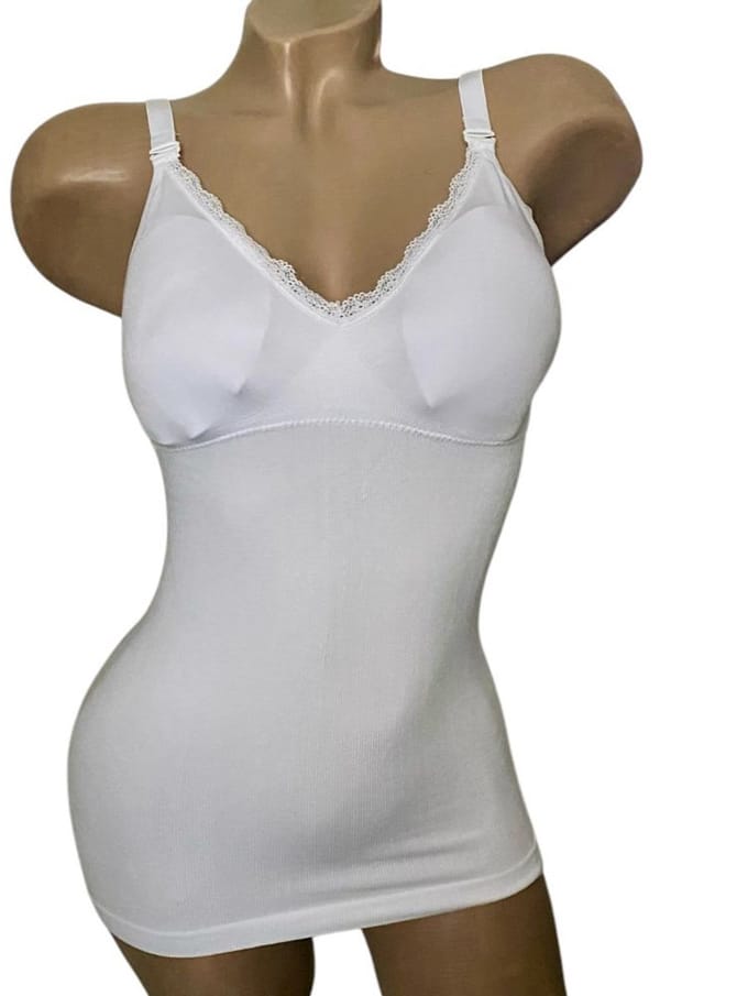 Corrigerende Hemd Naadloos - Bamboe- 6164 - L/XL wit