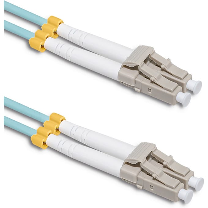 Qoltec glasvezel patchkabel LC/UPC-LC/UPC |   Multimode |   50/125 |   OM3 |   Duplexwoning |   2m