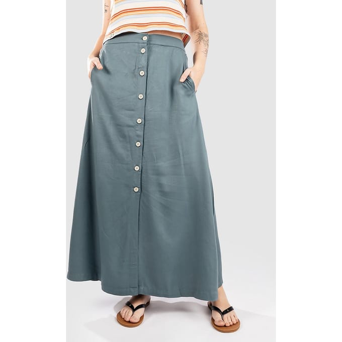 Iriedaily Civic Eco Maxi Rok blauw