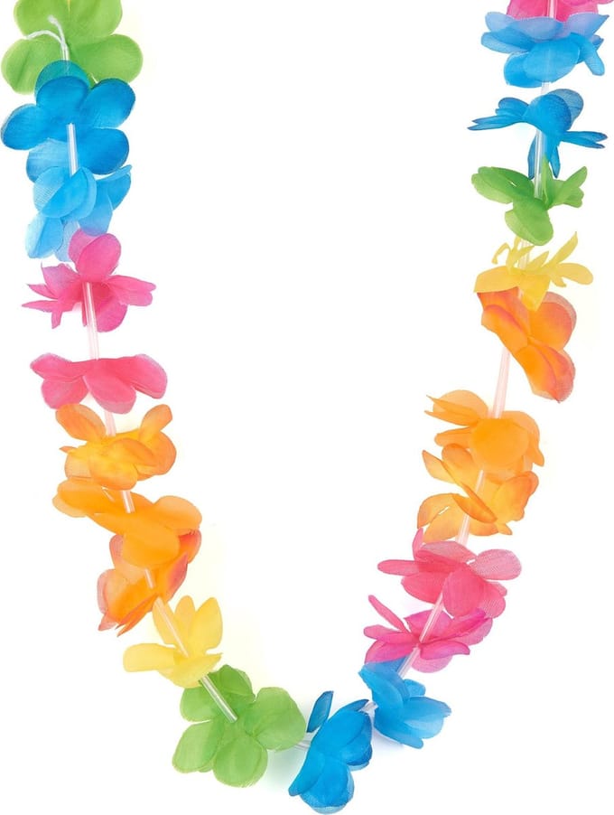 Vegaoo - Veelkleurig bloemenketting Hawaï