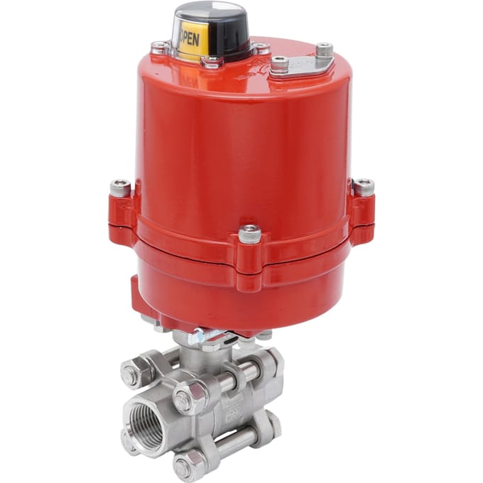 Rp 1-1/2'' 2-Weg RVS Elektrische Kogelkraan 12 V AC/DC