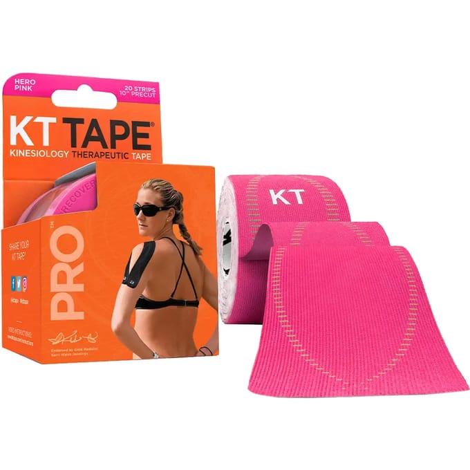 KT Tape Pro precut 5 meter roze 20 Stuks