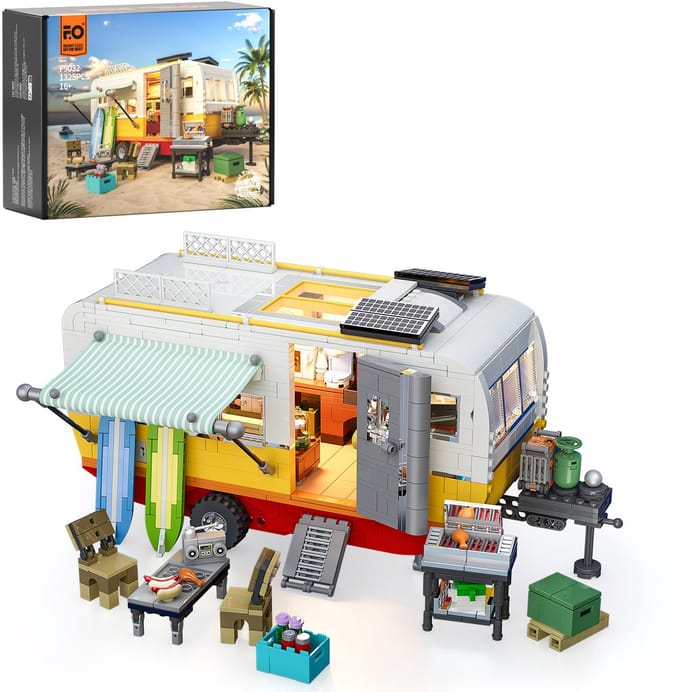 FUNWHOLE LUMIBRICKS Travel Trailer - 1325 onderdelen