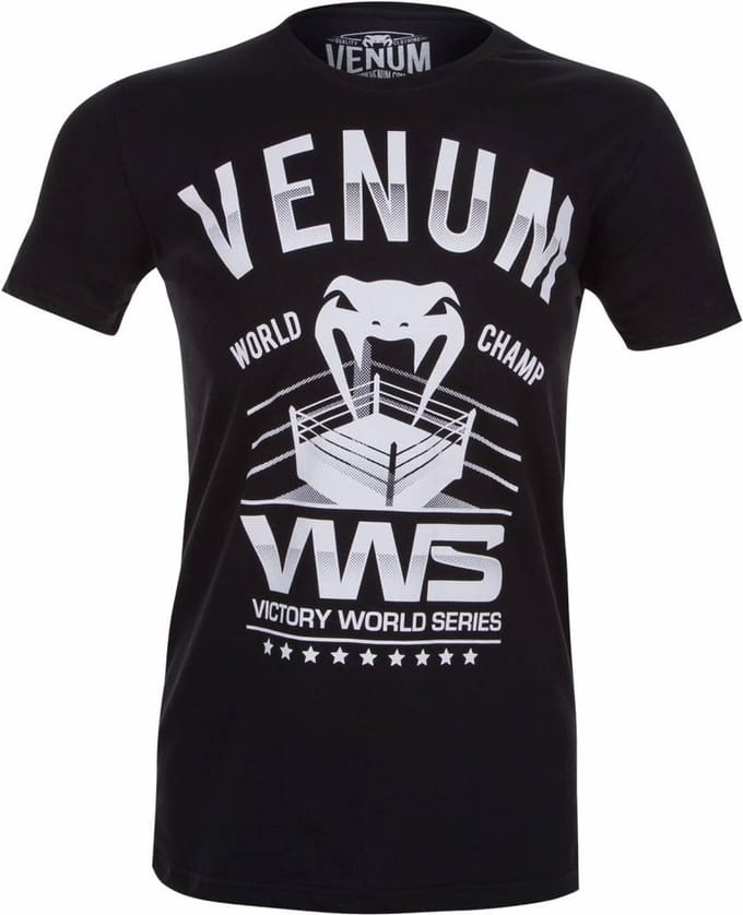 Venum Victory World Series T Shirt Zwart VWS - M