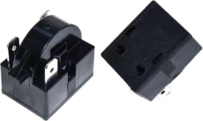 Koelkast Compressor Protector - Oververhitting Relais - Koelkast Reparatie - Universele 3pin Pasvorm - 17 Gram - Zwart
