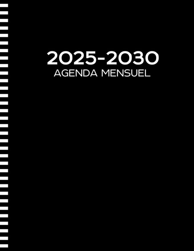Maandplanner 2025-2030: Overzicht per Maand voor Zes Jaar