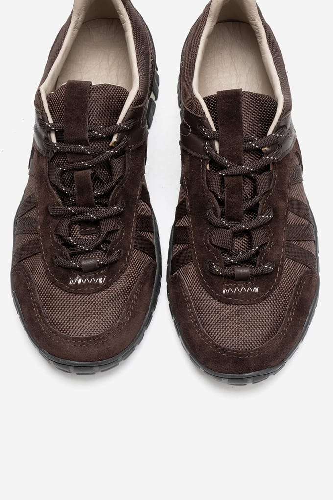 Fiera Leren Mesh Sneaker