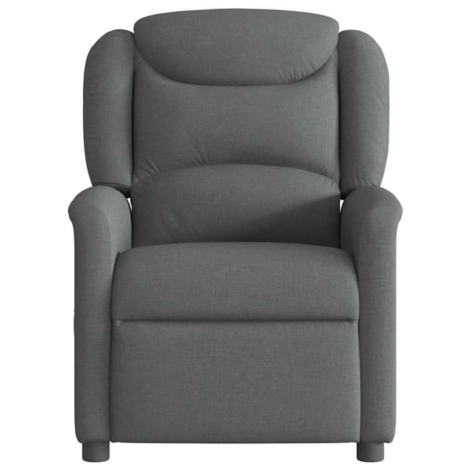 vidaXL - Fauteuil - verstelbaar - stof - donkergrijs