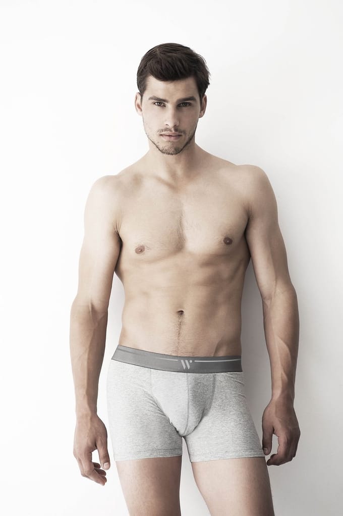 Woody Basic Boxershort Duopack Grijs - 999-1-CLC-Z/121 - Maat S