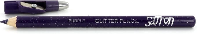 Saffron Glitter Oogpotlood - Purple (met puntenslijper)