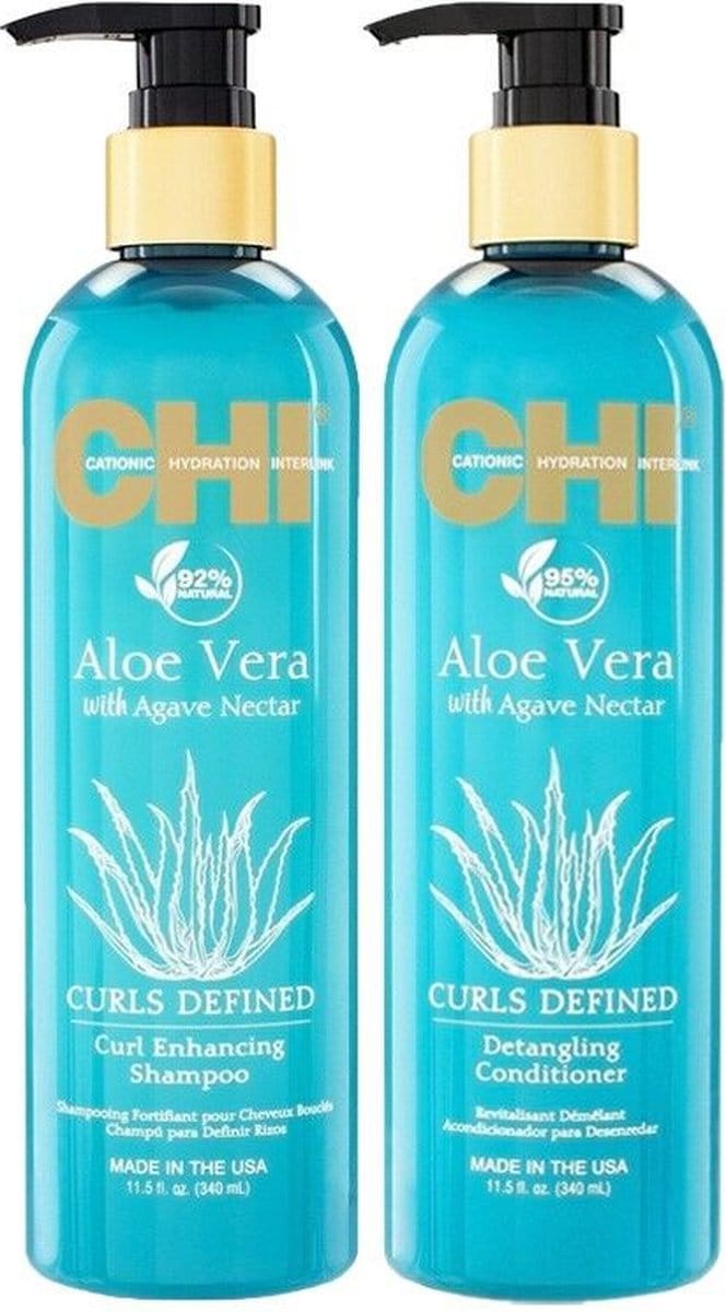 CHI Aloe Vera Shampoo 340ml + Conditioner 340ml