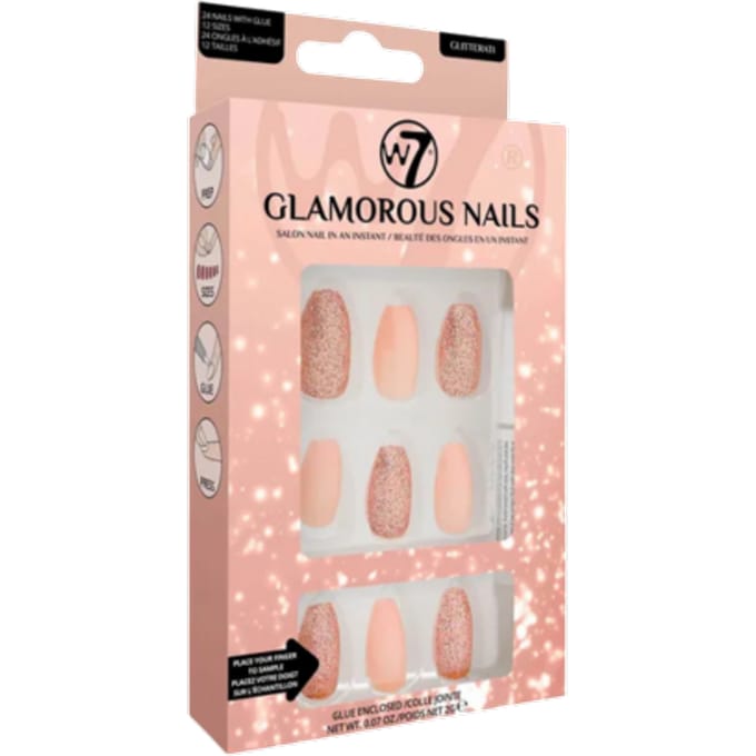 W7 Glamorous Nagels Glitterati - 24 stuks