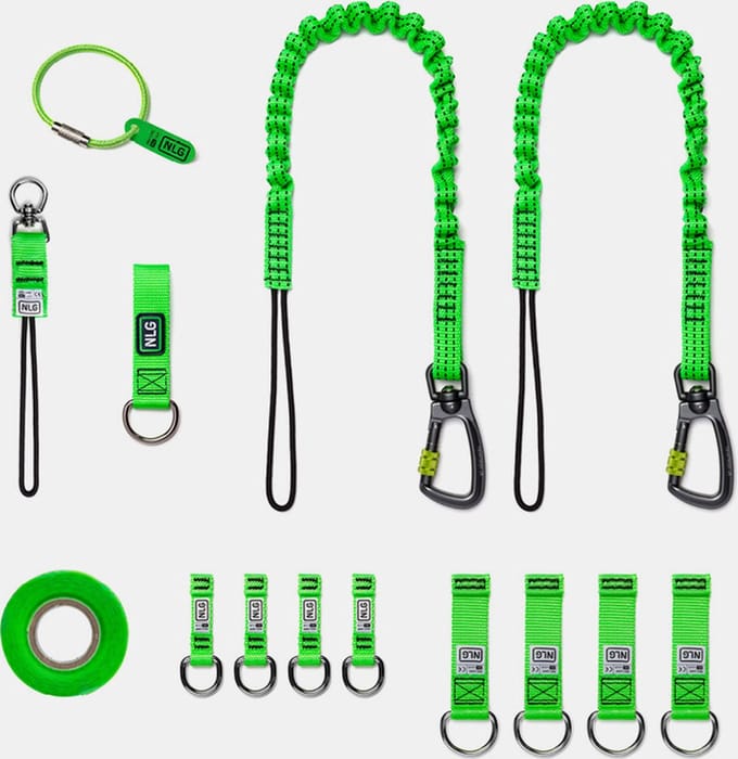 Never Let Go 10 Tool Modular Tethering Kit - veiligheidskoord - gereedschap valbeveiliging