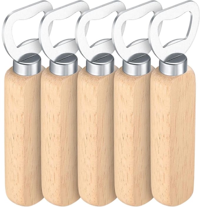 Flessenopener - Draagbare flessenlifter - Bieropener - 5-pack
