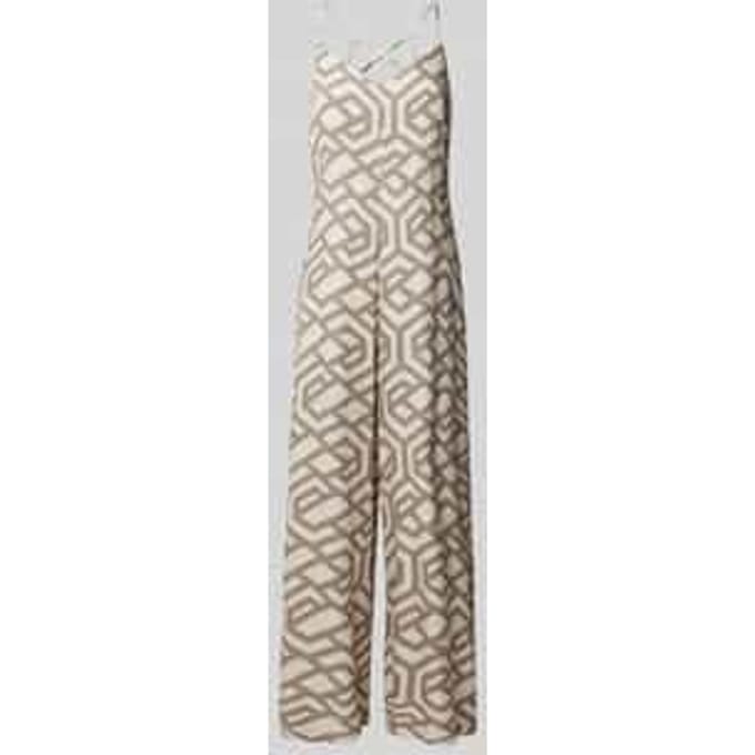 Jumpsuit van viscose met all-over motief