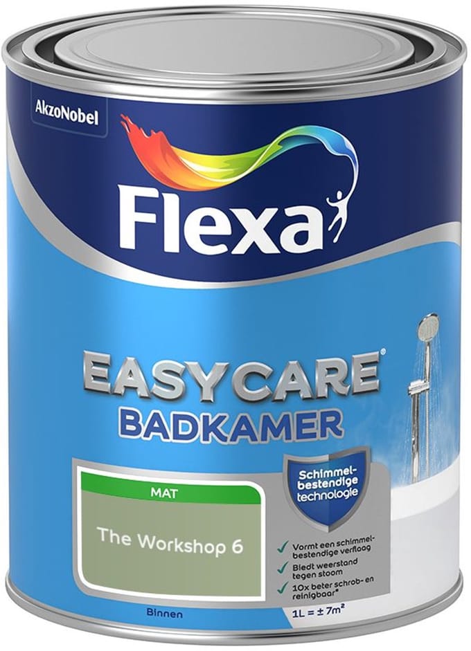 Flexa - Easycare Badkamer - The Workshop 6 - Mengverf - 1 L