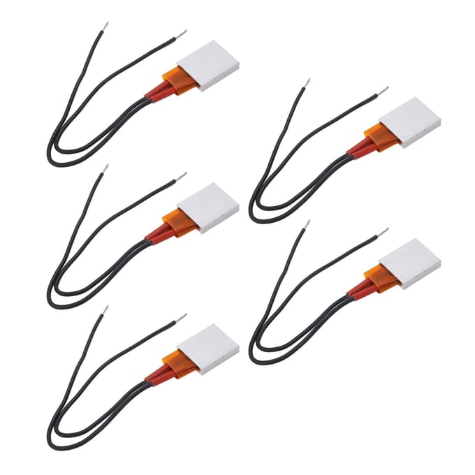 5 Stuks PTC Verwarmingselement Aluminium Behuizing Continue Warmteafgifte Automatische Constante Temperatuur PTC black