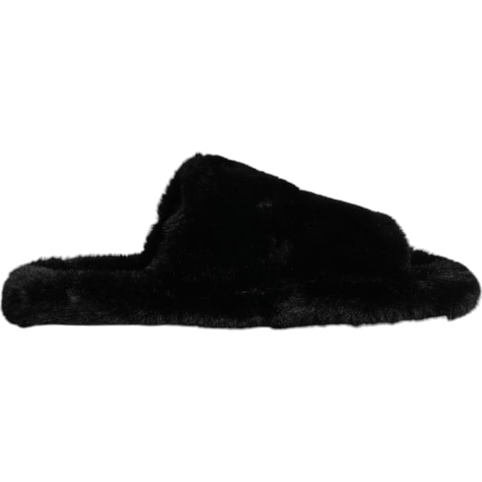 Dolce & Gabbana Zwarte Polyester Fluwelen Slip-On Slipperschoenen