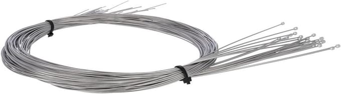 Schakel- of Versnellingskabel voor Fiets - Wit - 100 x 3 x 3 cm