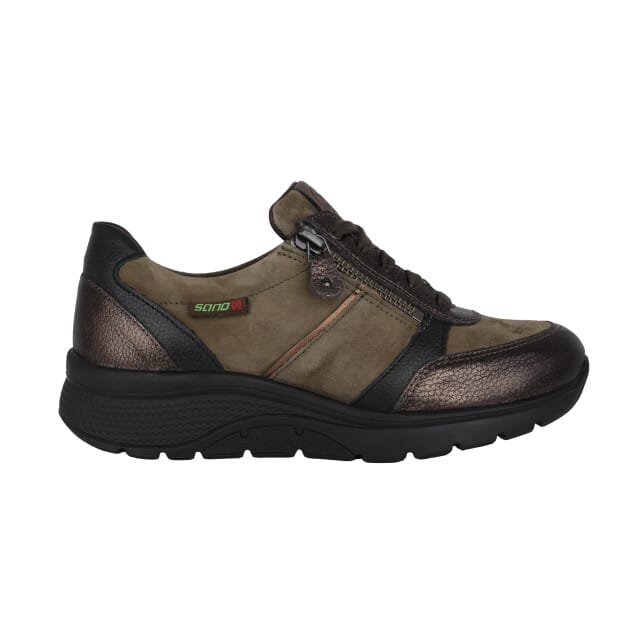 Mephisto Sano Izae - dames rollende wandelsneaker - Bruin - maat 36 (EU) 3.5 (UK)