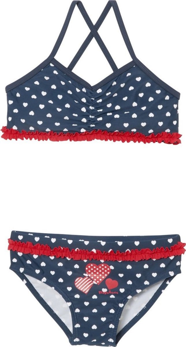 Playshoes kinderbikini met UV-bescherming en hartjes