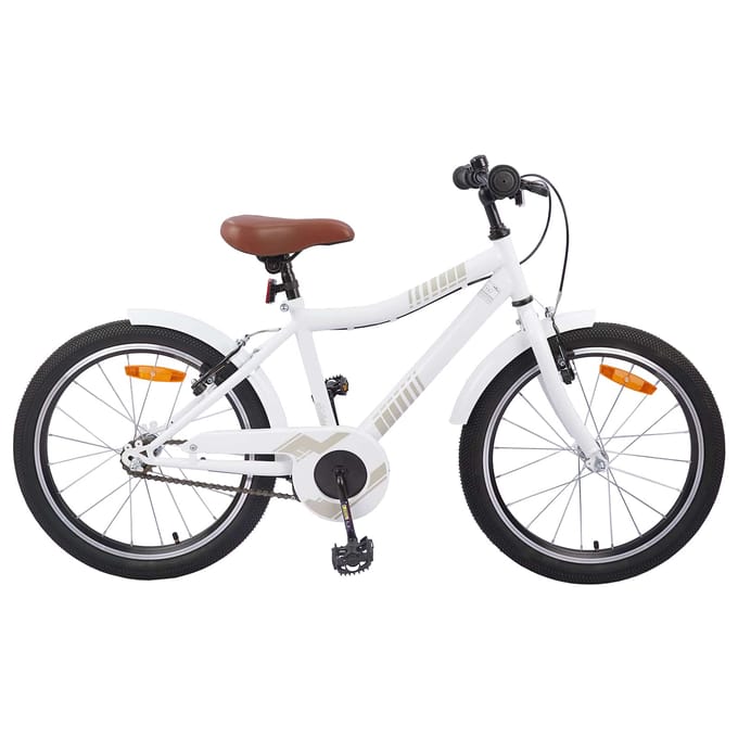 vidaXL - Kinderfiets - 18 - Inch - voor - 5-7 - jaar - oud - wit
