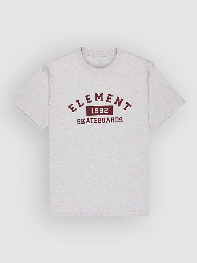 Element Home Team T-shirt Met Korte Mouwen Grijs XL Man