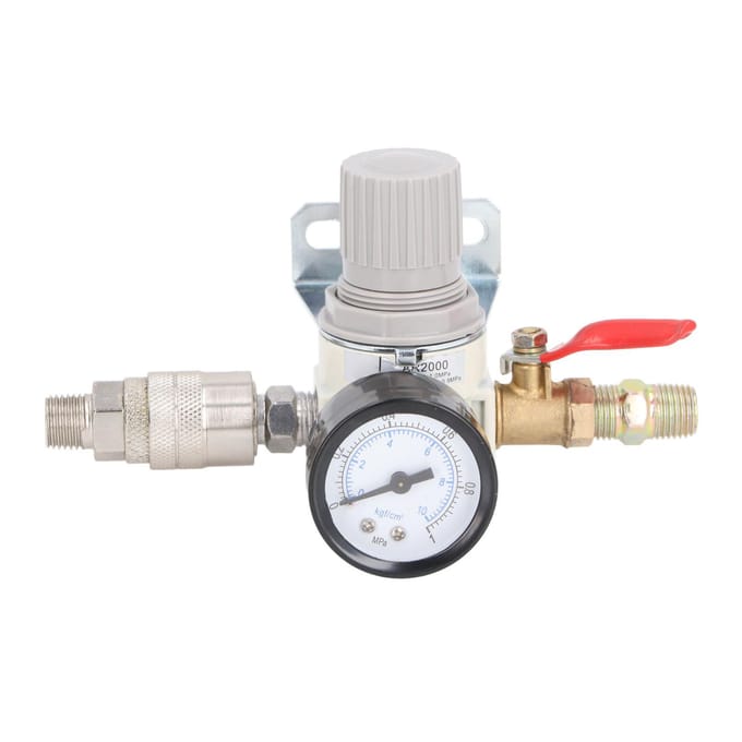 Luchtcompressor Drukregelaar 1/4 Inch NPT Luchtdrukregelaar met 0?1MPa Manometer voor