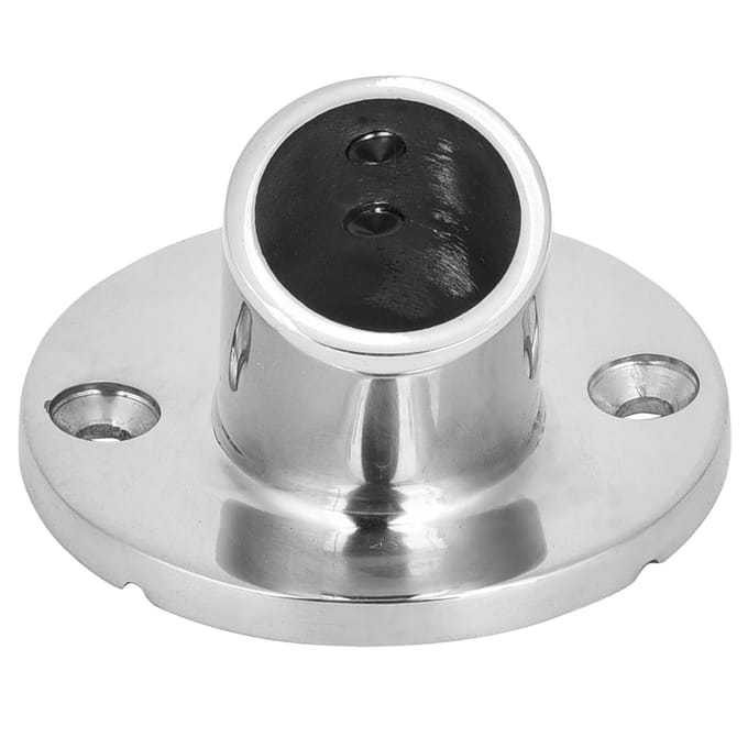60 Graden Ronde Basis RVS Marine Boot Handrail Fitting Hardware Accessoires (22 mm) gray