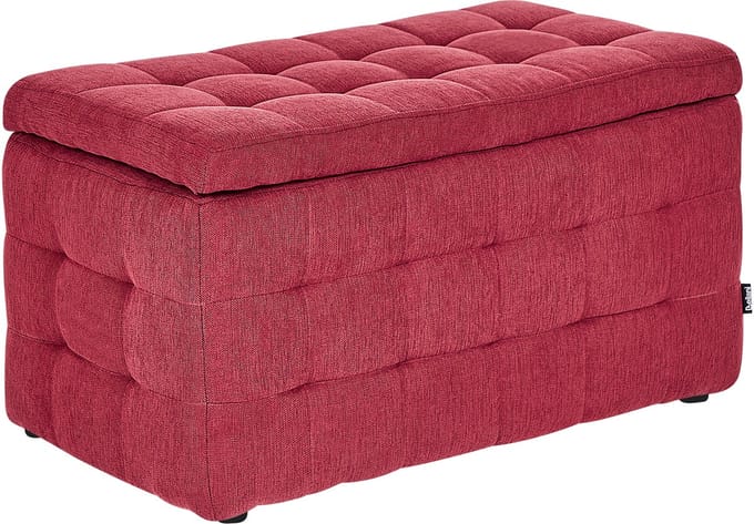 MICHIGAN - Ottomaan - Rood - Polyester