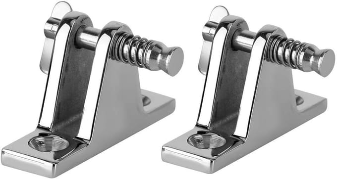 Dailygoods - RVS Quick Release Scharnier Set voor Boot en Caravan, 90 Graden