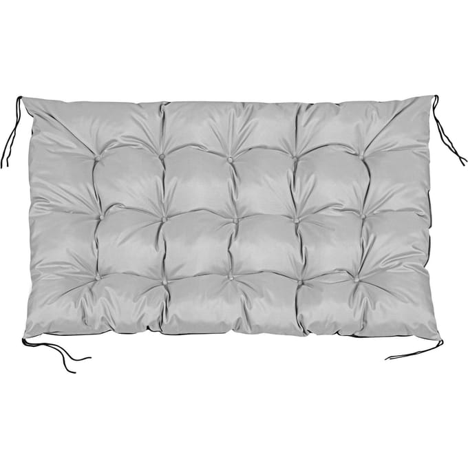Tuinkussen 120x80 cm voor palletbank waterdicht lichtgrijs