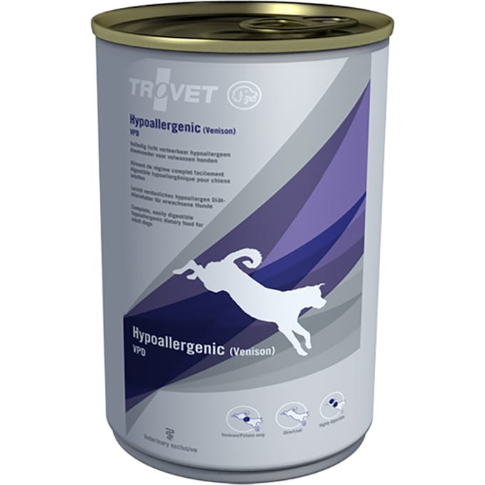 6x400g Hypoallergenic Hert VPD Trovet Hondenvoer