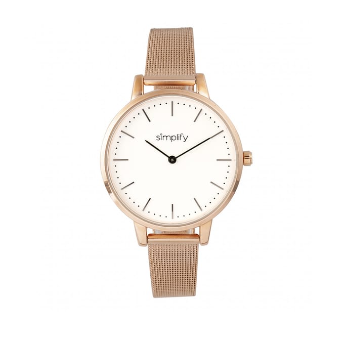 Vereenvoudig het 5800 mesh armbandhorloge