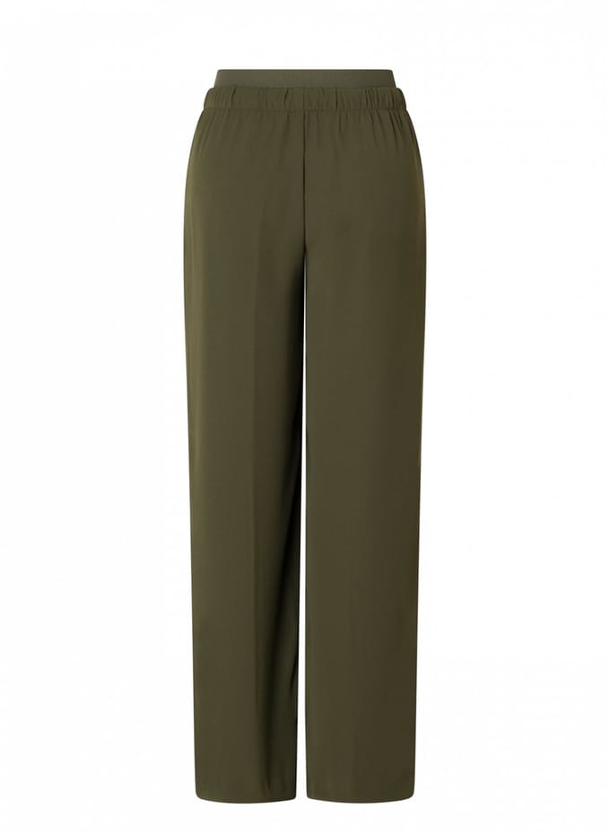 YEST YESTcassia Bottoms - Army Green - maat W40 / L32