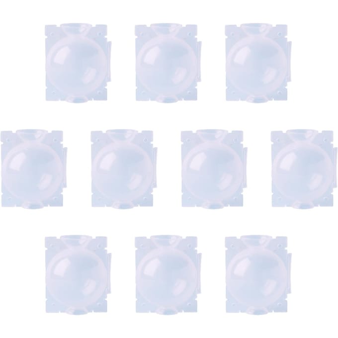 10 STUKS Plantenwortelstekker Bal Transparant Plastic Herbruikbaar Hoge Druk Plantenwortel Groeiend white