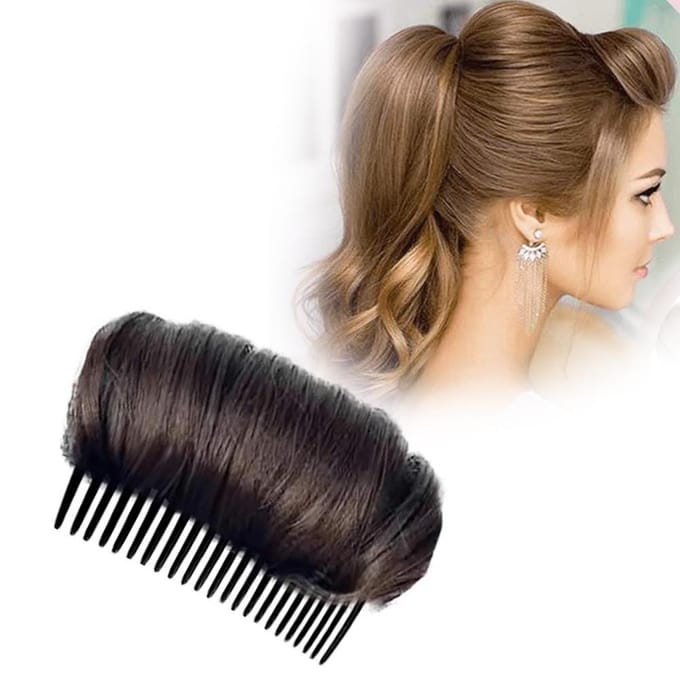 Volume Up Kapsel Clip Bun Maker Insteekgereedschap Multifunctionele Haaraccessoires donkerbruine kleur