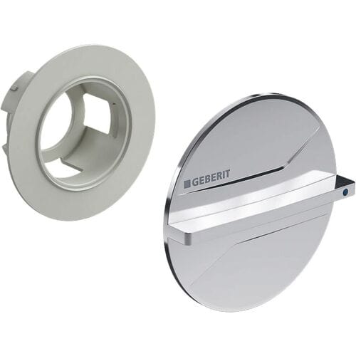 set Operating handle, for Geberit concealed ball valve with fastening 610.089.21.1