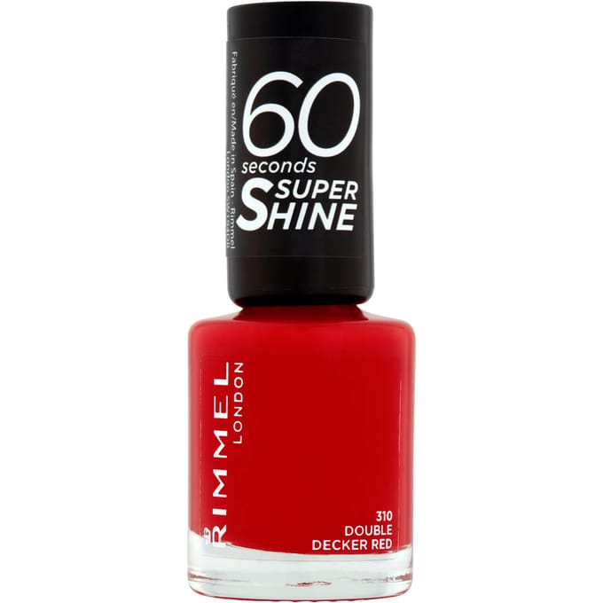 Rimmel 60 Seconds Super Shine Nail Polish 8ml (Various Shades) - Double Decker Red
