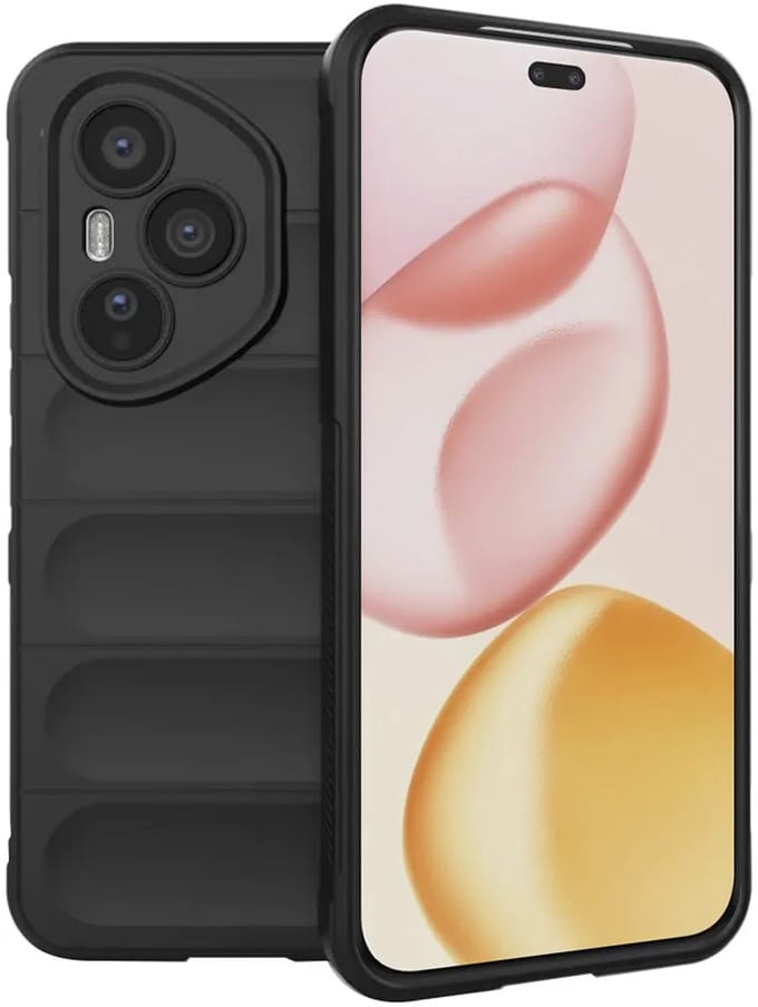 Hoesje geschikt voor HONOR 400 Pro - Techsuit Magic Shield Silicone Back Cover - Zwart