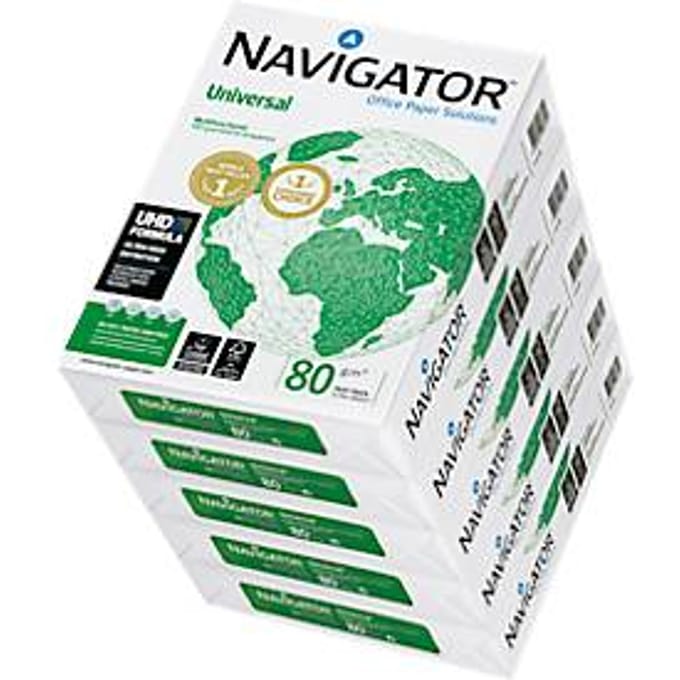 Kopieerpapier Navigator Universal A4 80 gram 1 doos met 5 pakken á 500 vellen