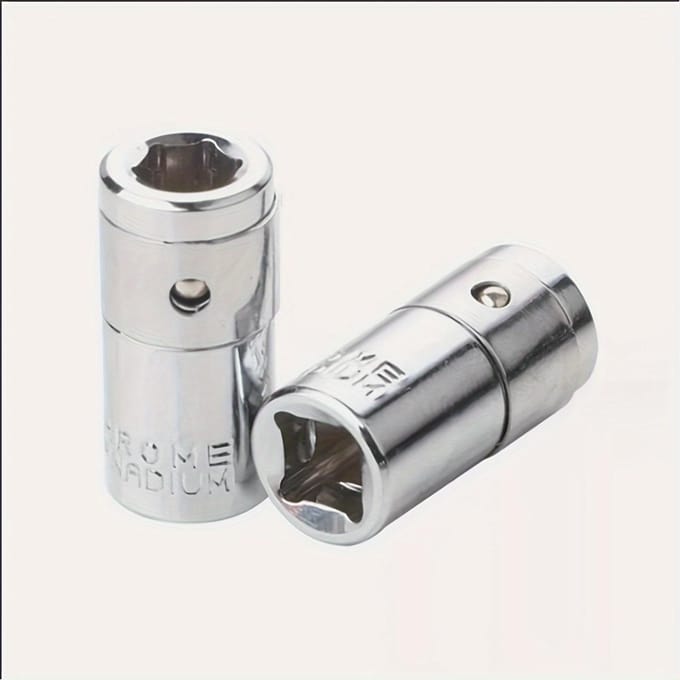 Adaptateur Carré 1/4  vers Hexagonal 1/4  pour Embout de Tournevis - Construction en Acier