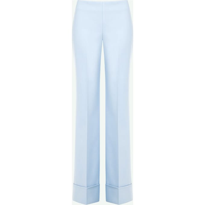 blauwe vrouw paleis broek